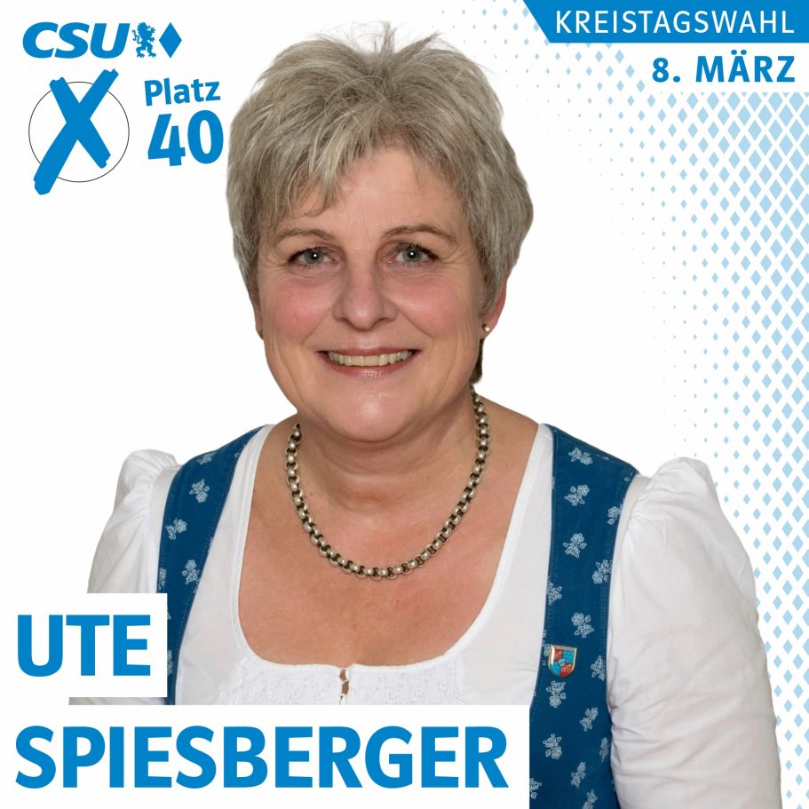 Portrait von Ute Spiesberger, Kreistagskandidatin auf Liste 1, CSU, Platz 40 