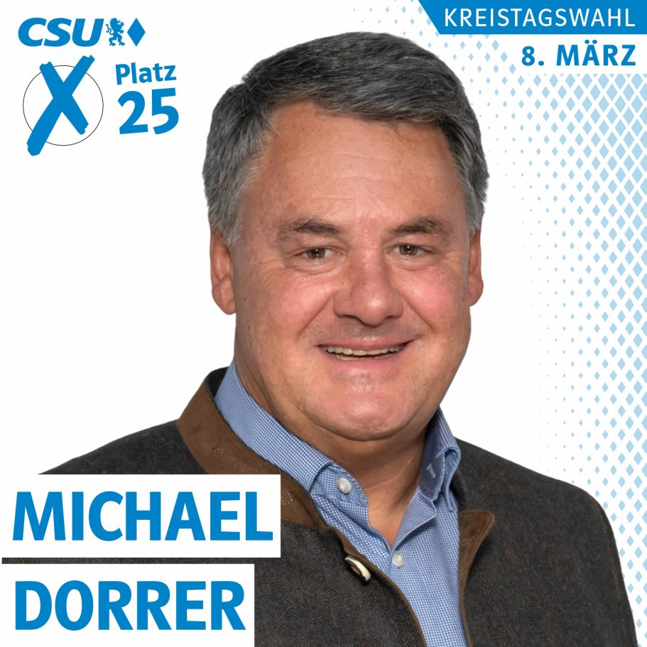 Portrait von Michael Dorrer, Kreistagskandidat auf Liste 1, Platz 25