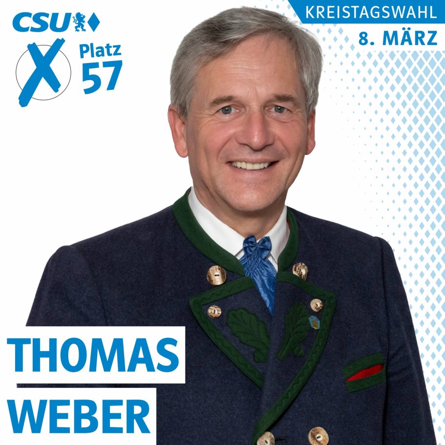 Portrait von Thomas Weber, Kreistagskandidat auf Platz 57, Liste 1, CSU