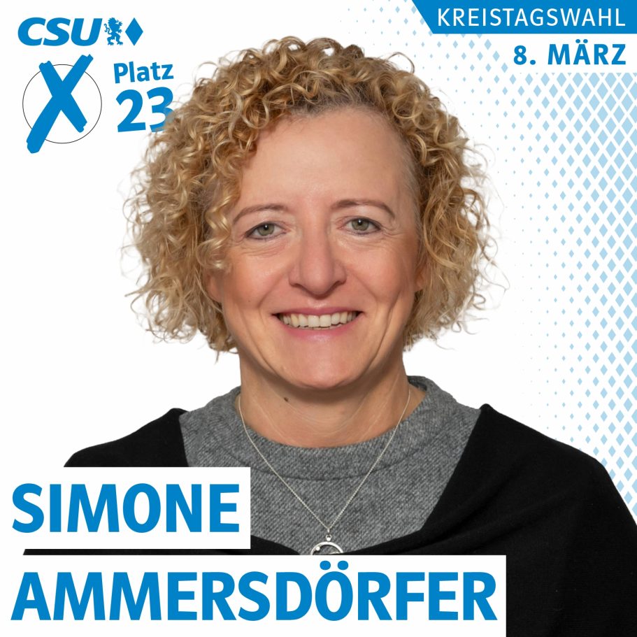 Portrait von Simone Ammersberger, Kreistagskandidatin auf Liste 1, Platz 23