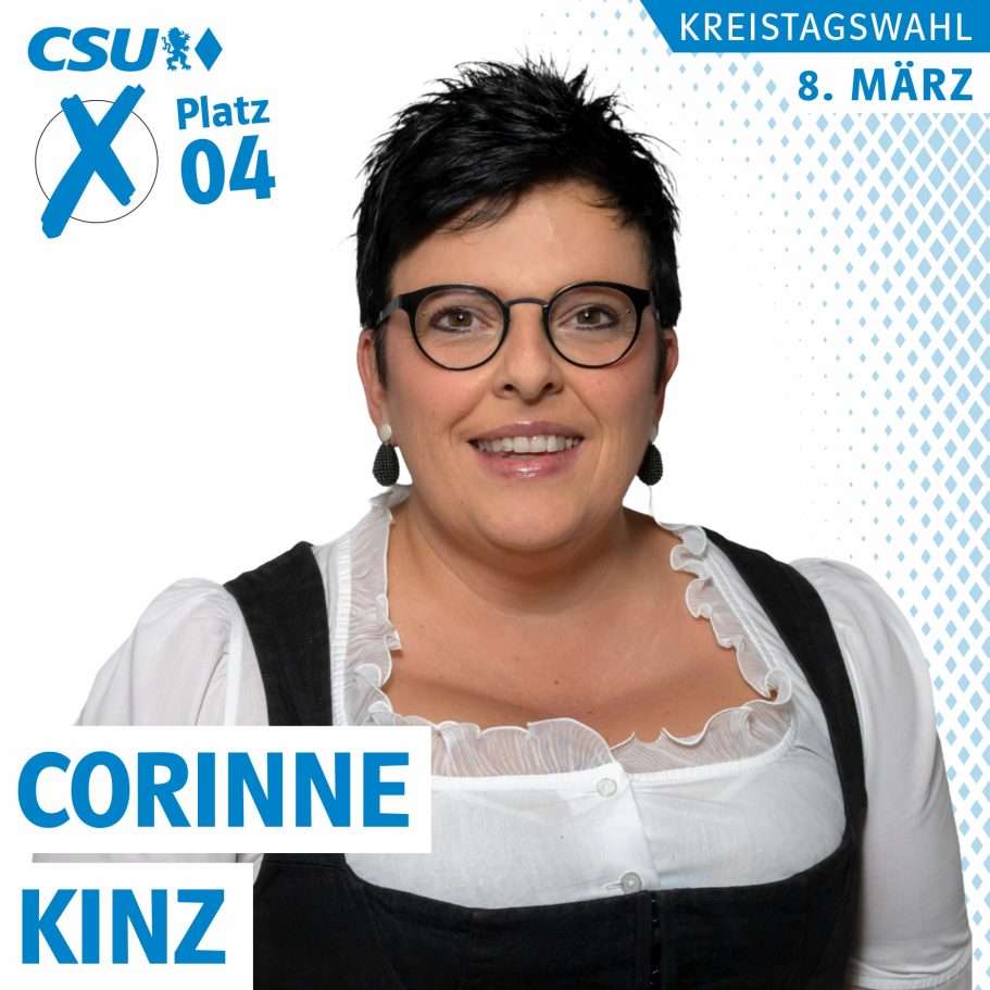 Portrait von Corinne Kinz, Platz 4 auf der Liste der CSU zur Kreistagswahl 2026