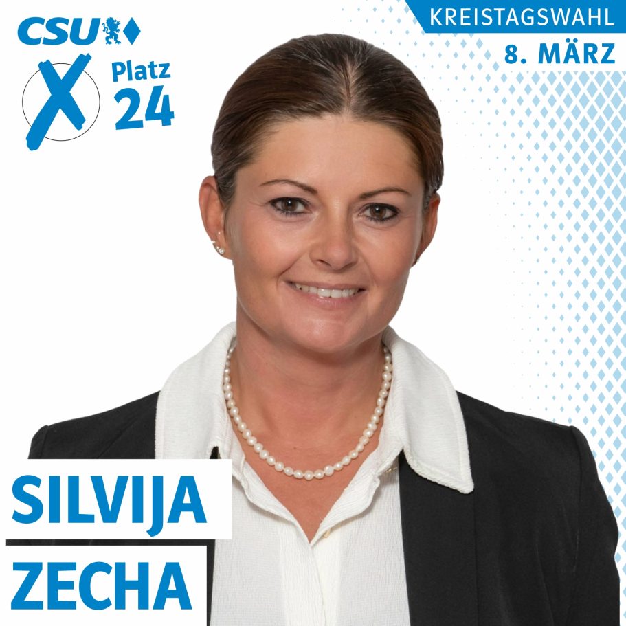 Portrait von Silvija Zecha, Kreistagskandidatin der CSU auf Liste 1, Platz 24